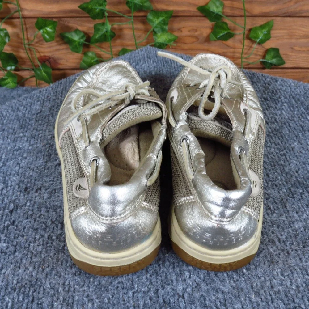 Sperry Top-Sider Angelfish Women Boat‎ Shoe Size 7 Casual Gold Metallic Leather